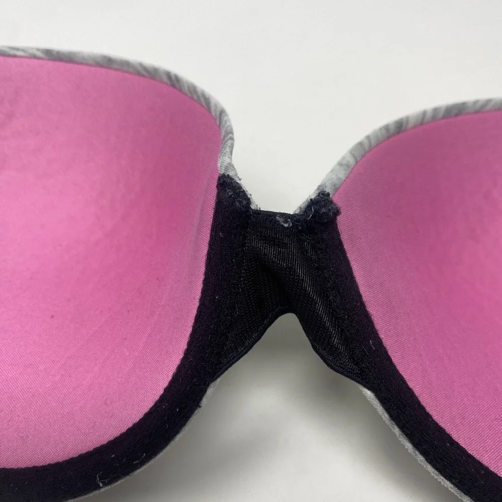 Victorias‎ Secret Pink Wear Everywhere Lightly Lined Bra UW Gray Women's 32DD